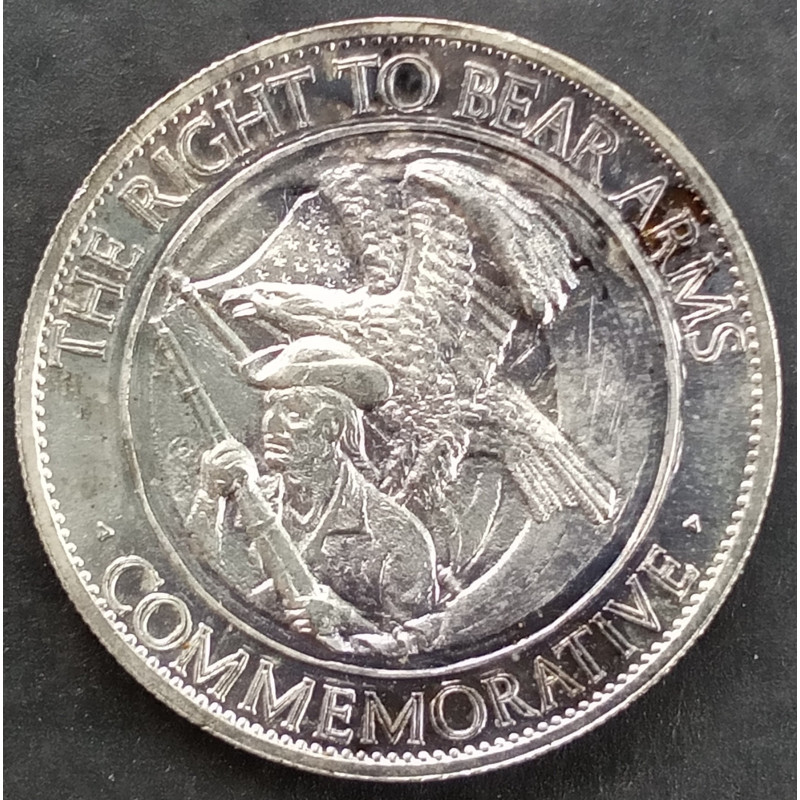 1974 1 Oz Right to Bear Arms US Constitution Silver Round