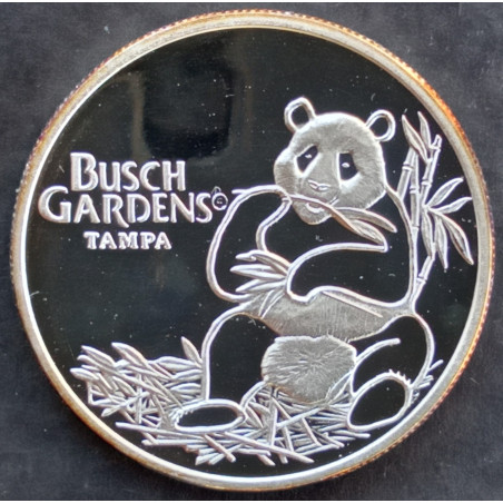 1987 1 Oz Busch Gardens Giant Panda Obverse