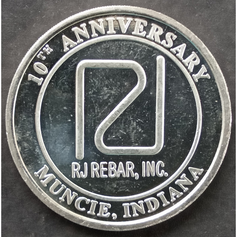 1998 1 Oz SilverTowne RJ Rebar Reverse