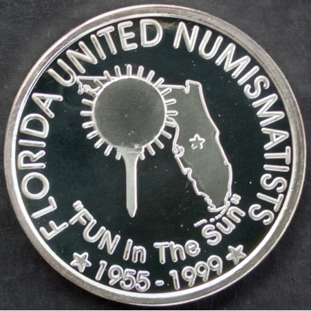 1999 1 Oz SilverTowne Winter FUN Show Coin Convention Obverse