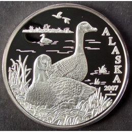 2007 1 Oz Alaska Mint Geese Obverse