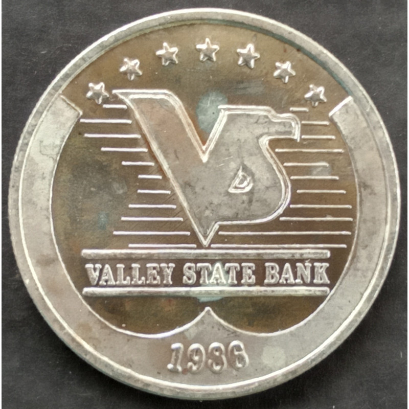 1986 1 Oz Valley State Bank Obverse