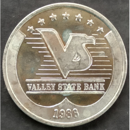 1986 1 Oz Valley State Bank Obverse