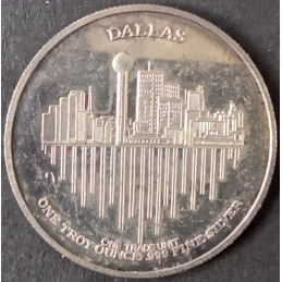 1981 1 Oz Dallas TV Show JR Ewing Obverse