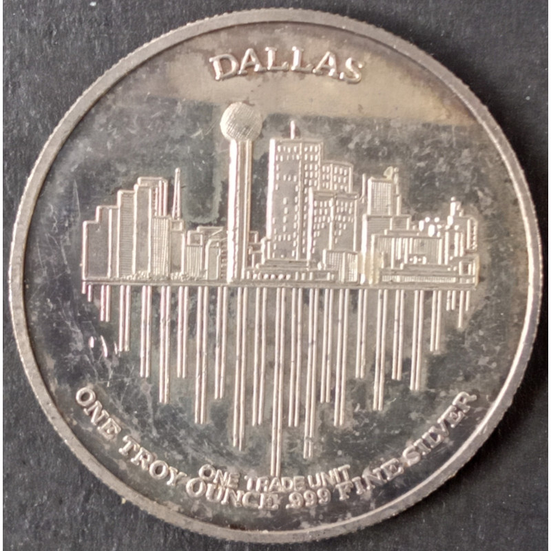 1981 1 Oz Dallas TV Show JR Ewing Obverse