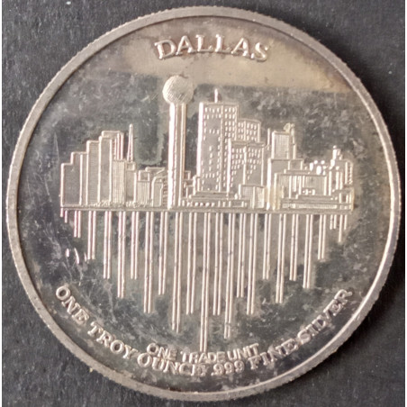 1981 1 Oz Dallas TV Show JR Ewing Obverse