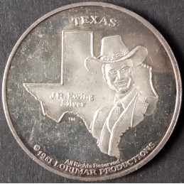 1981 1 Oz Dallas TV Show JR Ewing Reverse