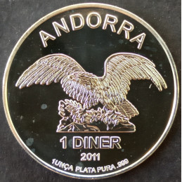 2011 1 Oz Andorra Eagle Obverse