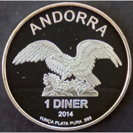 2014 1 Oz Andorra Eagle Obverse