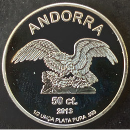 2013 1/2 Oz Andorra Eagle Obverse