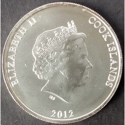 2012 1/2 Oz Cook Islands Silver Bounty Obverse