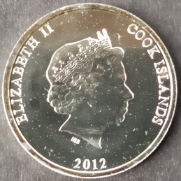2012 1/4 Oz Cook Islands Silver Bounty Obverse