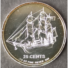 2012 1/4 Oz Cook Islands Silver Bounty Reverse