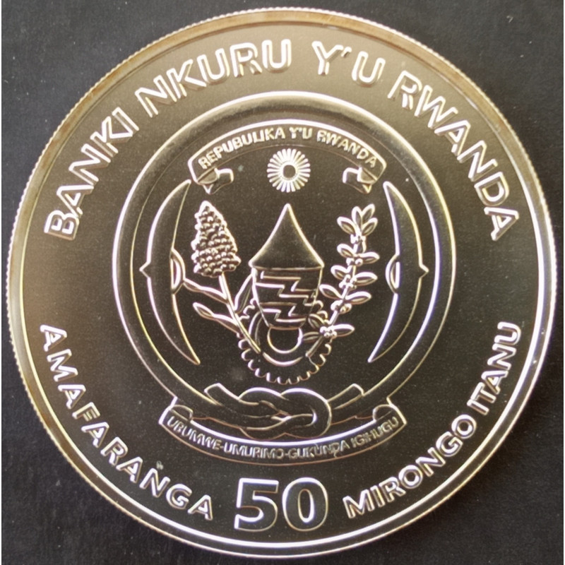 2010 1 Oz Rwanda Wildlife Lion Obverse