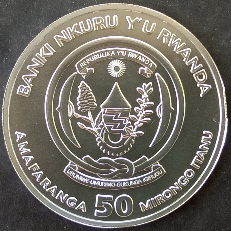 2014 1 Oz Rwanda Wildlife Antelope Obverse