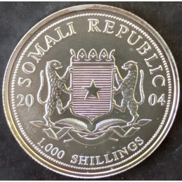 2004 1 Oz Somali Elephant Obverse