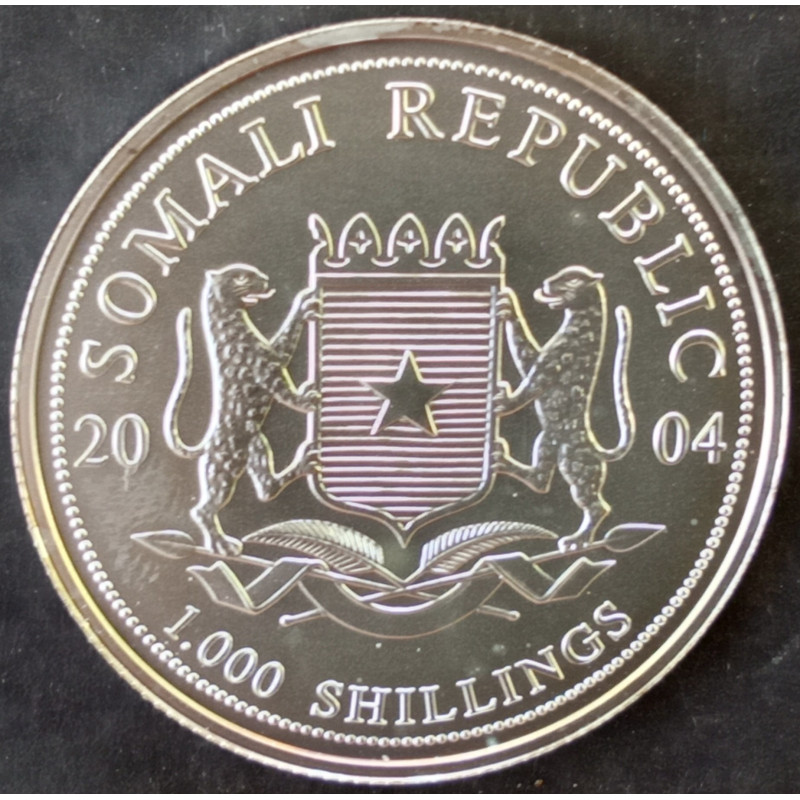 2004 1 Oz Somali Elephant Obverse