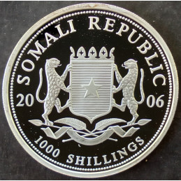 2006 1 Oz Somali Elephant Obverse