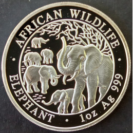 2008 1 Oz Somali Elephant Reverse