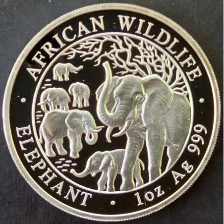 2008 1 Oz Somali Elephant Reverse