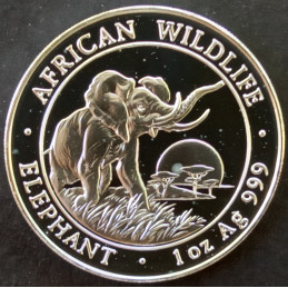 2009 1 Oz Somali Elephant Reverse