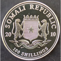2010 1 Oz Somali Elephant Rev 2009 Mule Error Obverse
