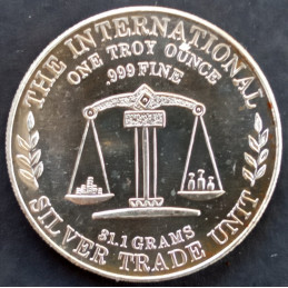 1975 1 Oz World Trade International Reverse