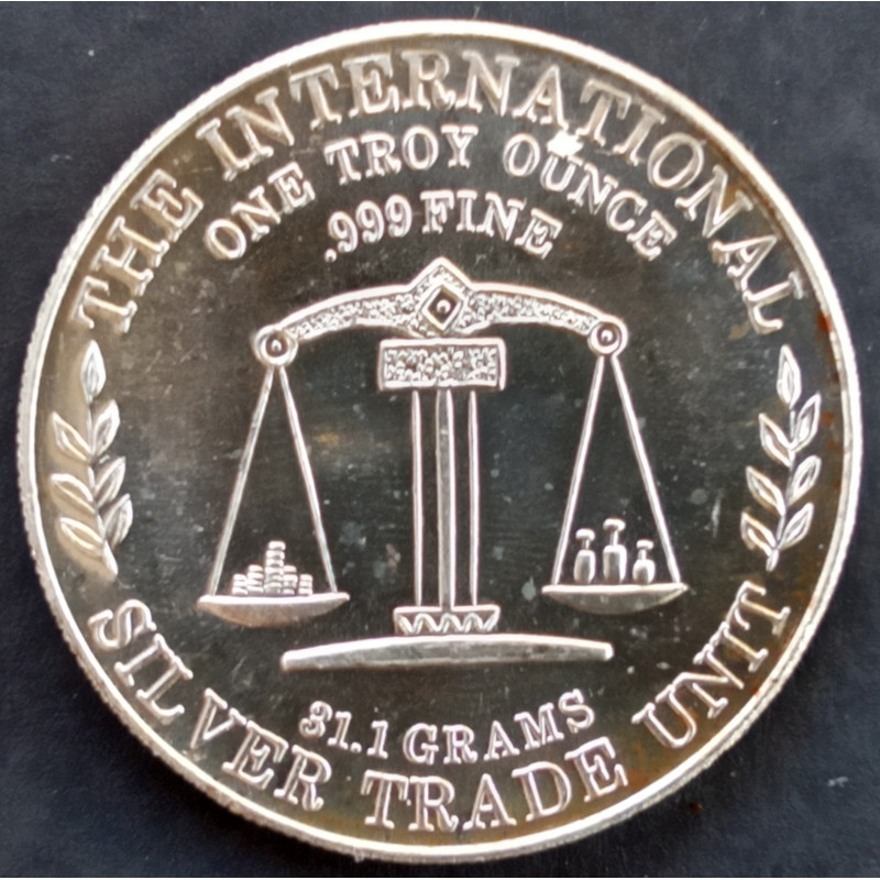 1975 1 Oz World Trade International Reverse