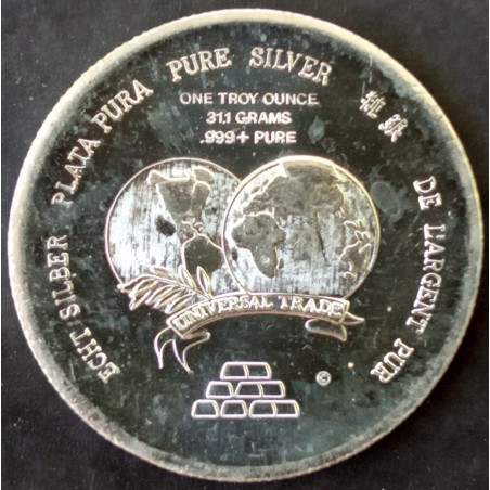 1974 1 Oz Silver Bullion Exchange Obverse