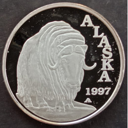 1997 1/2 Oz Alaska Mint Musk Ox Obverse