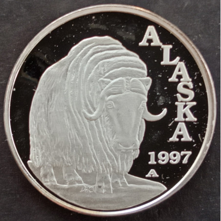 1997 1/2 Oz Alaska Mint Musk Ox Obverse