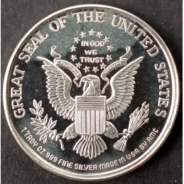 1 Oz AMC Oliver North Great Seal Reverse