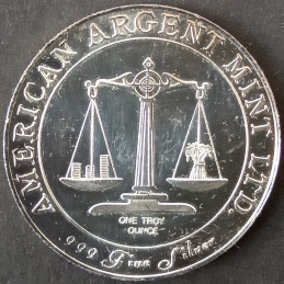1 Oz American Argent Mint Iowa State University Reverse