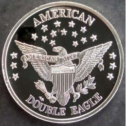 1985 1 Oz American Mint Double Eagle Reverse