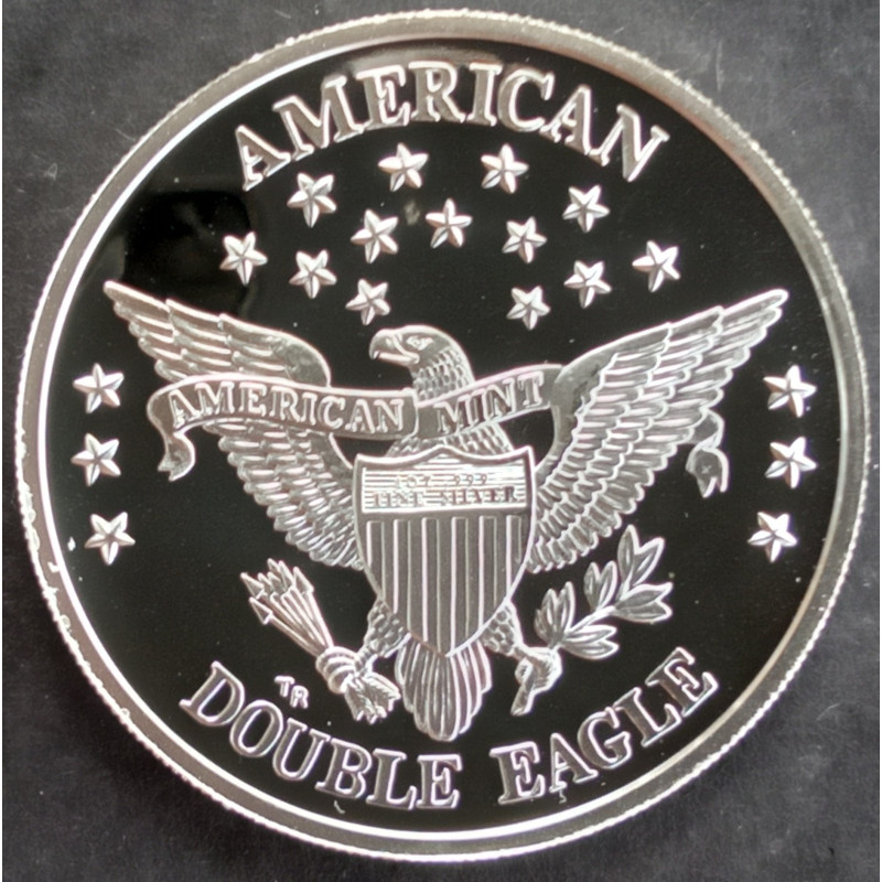 1985 1 Oz American Mint Double Eagle Reverse