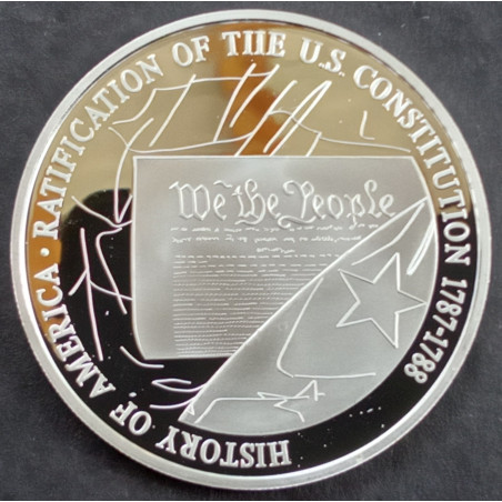 2007 20 Gram American Mint Ratification of the US Constitution Obverse