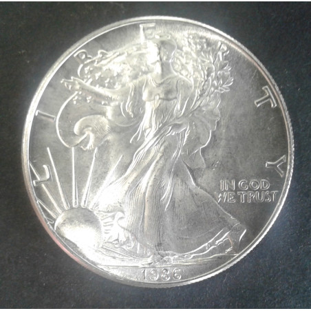1986 1 Oz American Silver Eagle Obverse