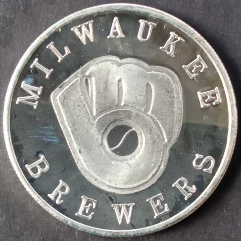 1 Oz American Pacific Mint Milwaukee Brewers/Trade Obverse