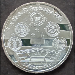 2010 1 Oz APMEX Remember 9/11 Reverse
