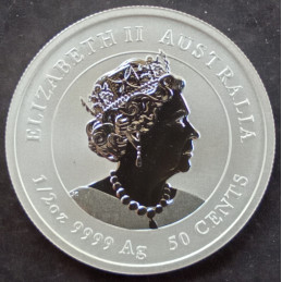 2022 1/2 Oz Australian Lunar Series 3 [Tiger] Obverse