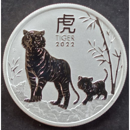 2022 1/2 Oz Australian Lunar Series 3 [Tiger] Reverse