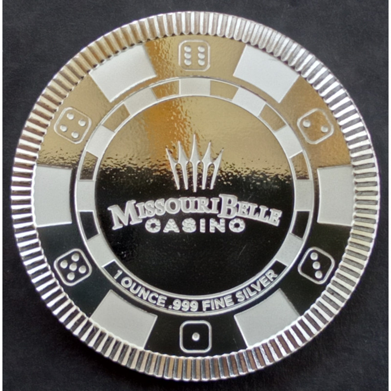 2023 1 Oz APMEX Missouri Belle Casino Obverse