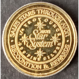 1/4 Oz Avon Total Sales Gilded Reverse