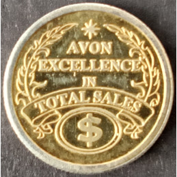 1/4 Oz Avon Total Sales Gilded Obverse