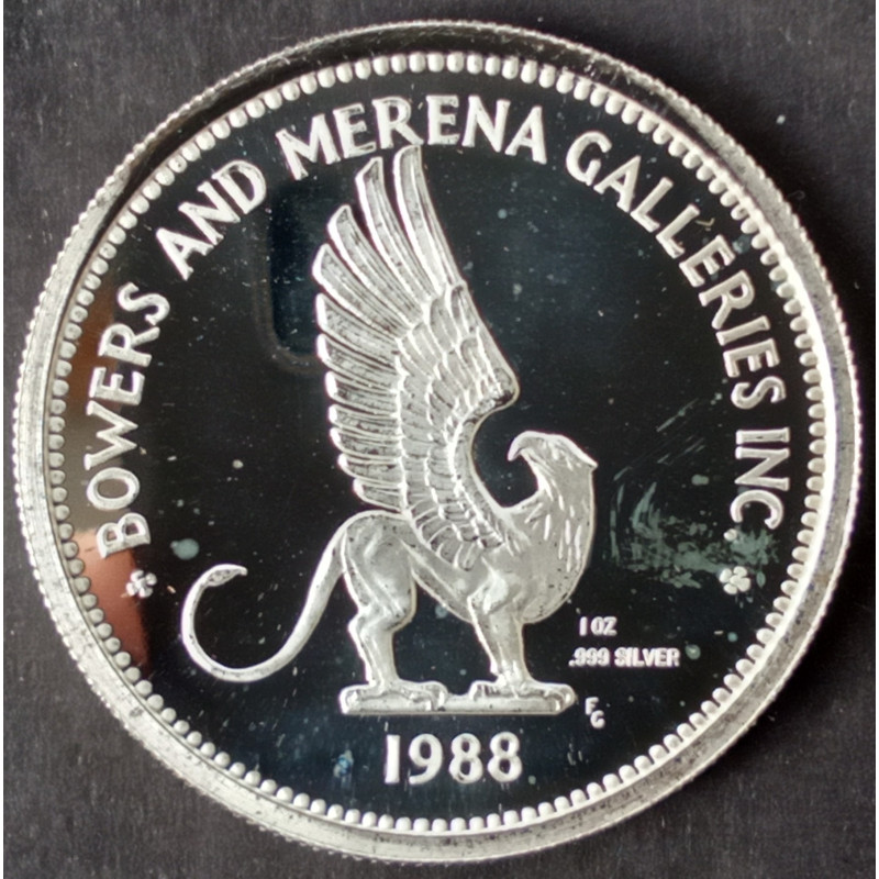1988 1 Oz Bowers Merena George Bush Reverse