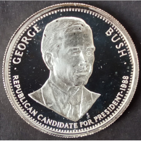 1988 1 Oz Bowers Merena George Bush Obverse