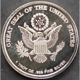 1 Oz AMC Harley Davidson Great Seal Reverse