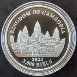 2024 1 Oz Cambodia Lost Tigers Obverse