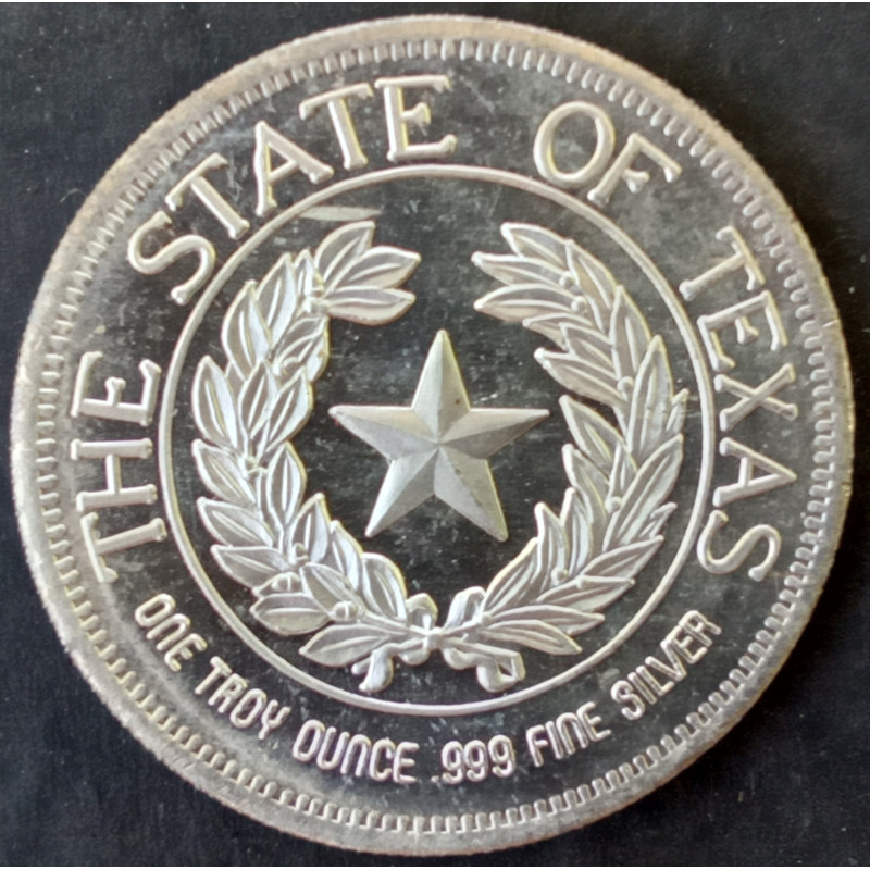 1988 1 Oz Colonial Coins Official Texas Bullion Obverse