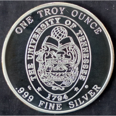 1992 1 Oz Continental Coin University of Tennessee Volunteers Obverse